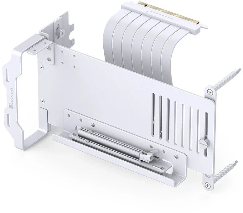 Vaizdo plokštė Jonsbo A50 vertikaler Grafikkartenhalter, PCIe 5.0 Kabelis, 175mm – baltos spalvos
