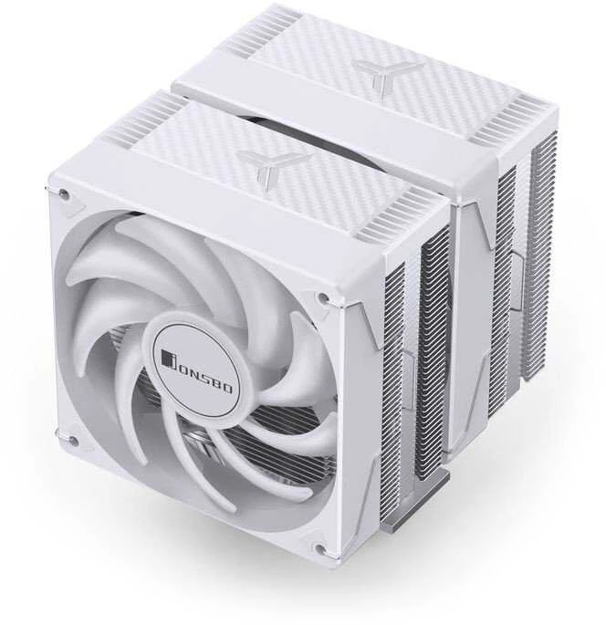 Jonsbo CR-3000E 3-Pin procesoriaus aušintuvas, Dual-Tower, RGB, 260W TDP – baltos spalvos, 120mm