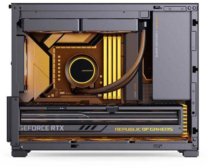 Jonsbo D32 PRO Mesh PC case, mini case, mATX – juodas