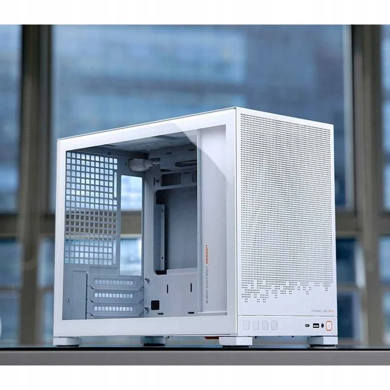 Jonsbo D32 STD Baltas PC-kompiuterio korpusas, Mini-kompiuterio korpusas, mATX, Tempered Glass – baltos spalvos