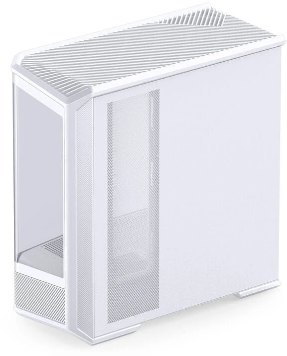 Jonsbo D400 PC-kompiuterio korpusas, Midi Tower, ATX, Tempered Glass – baltos spalvos
