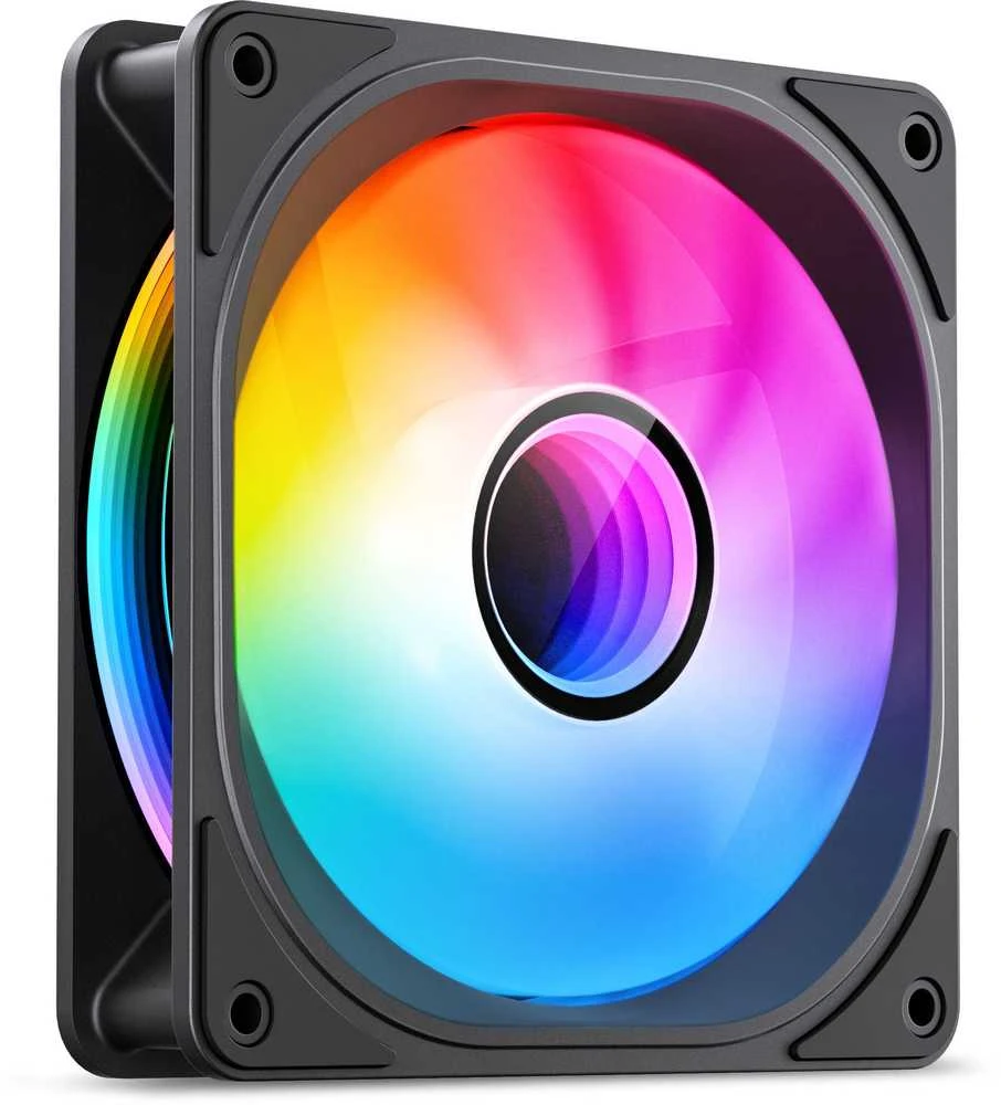 Jonsbo FR-606B 120 PWM-korpuso ventiliatorius, RGB – 120mm, juodos spalvos