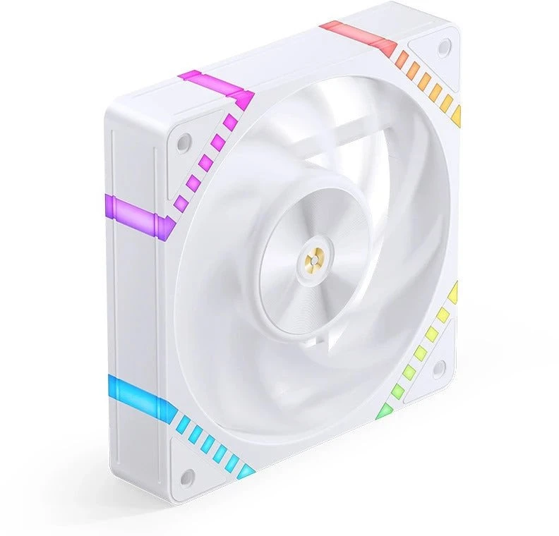 Jonsbo HF2-120 Fan, Reverse Blade, PWM, ARGB – 120mm, baltas
