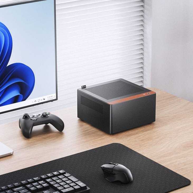 Jonsbo N10 PC kompiuterio korpusas, Mini-Tower, Mini-ITX – juodos spalvos