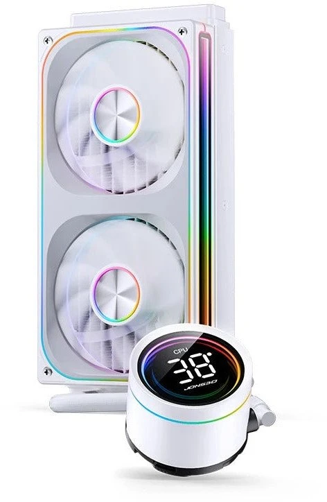 Jonsbo TH-240 AiO Vanduo Cooling, ARGB, Segment Ekranas – 240mm, Baltas
