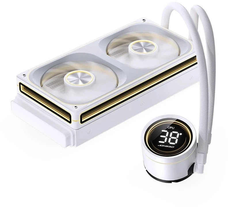 Jonsbo TH-240 AiO Vanduo Cooling, ARGB, Segment Ekranas – 240mm, Baltas