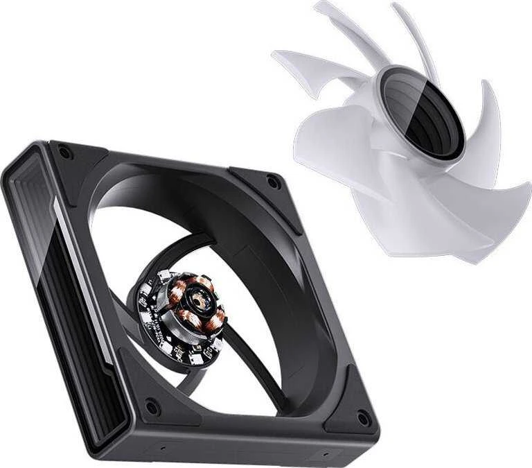 Jonsbo ZK-120B ARGB PWM korpuso ventiliatorius, 120mm, 3er-Pack – juodos spalvos