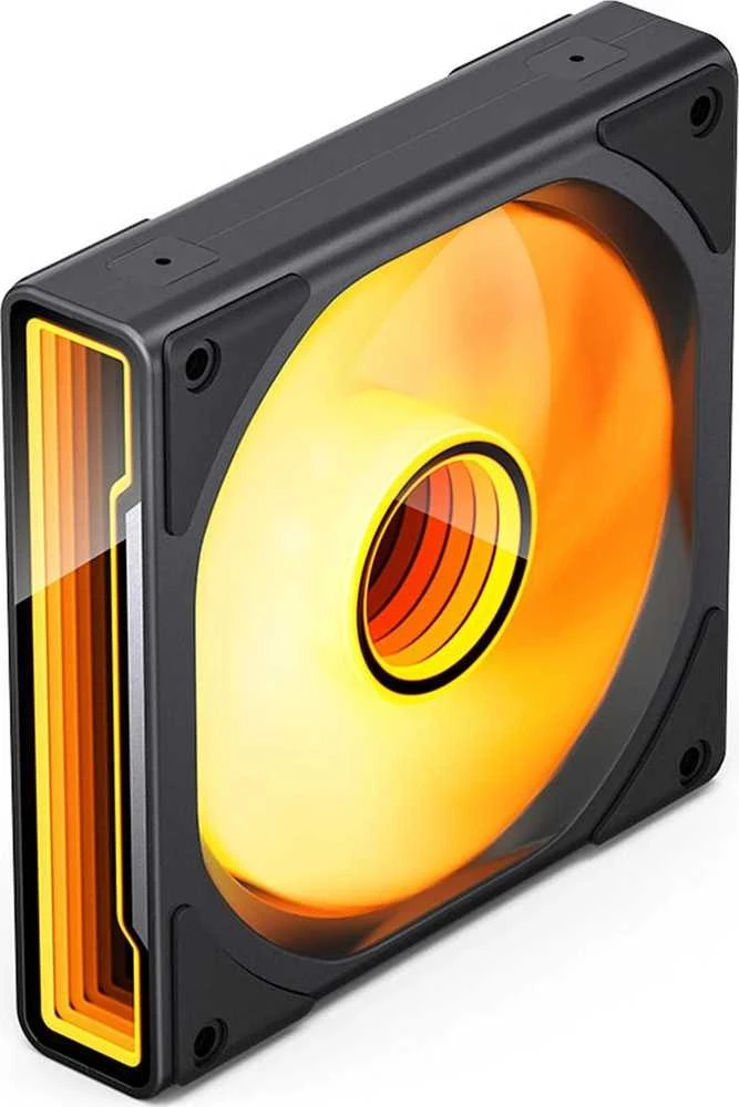 Jonsbo ZK-120BR ARGB Reverse Blade PWM korpuso ventiliatorius, 120mm, 3er-Pack – juodos spalvos