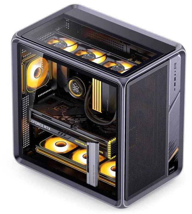 Jonsplus BO400 PC-kompiuterio korpusas, Midi-Tower, ATX, Tempered Glass – gunmetal pilkas