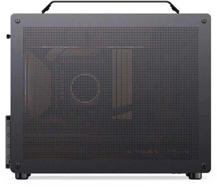 Jonsplus Z20 Mesh PC-kompiuterio korpusas, Mini Tower, Micro-ATX, mit Tragegriff – juodos spalvos