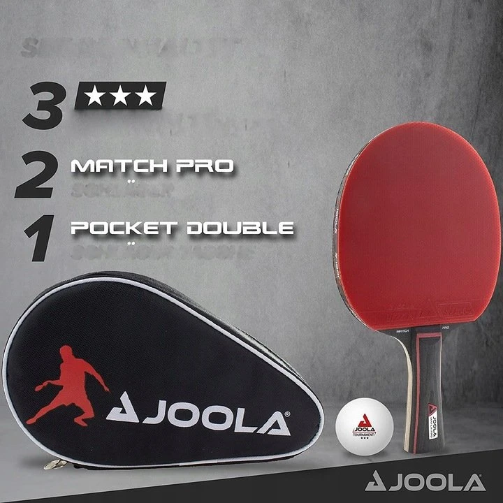 JOOLA DUO PRO stalo teniso rinkinys 2 raketės + 3 stalo teniso kamuoliukai + laikymo dėklas