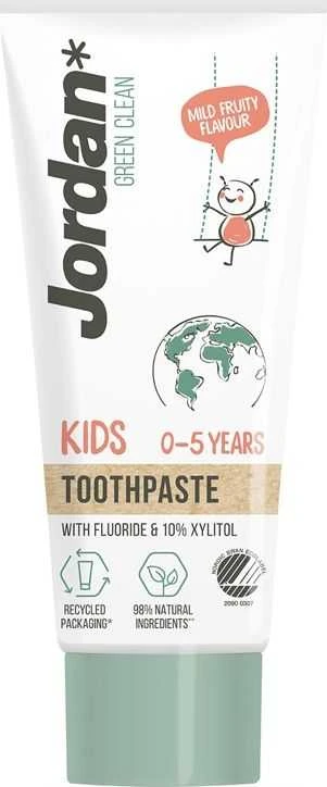 JORDAN 0-5 metų dantų pasta vaikams Žalias Clean, 50 ml