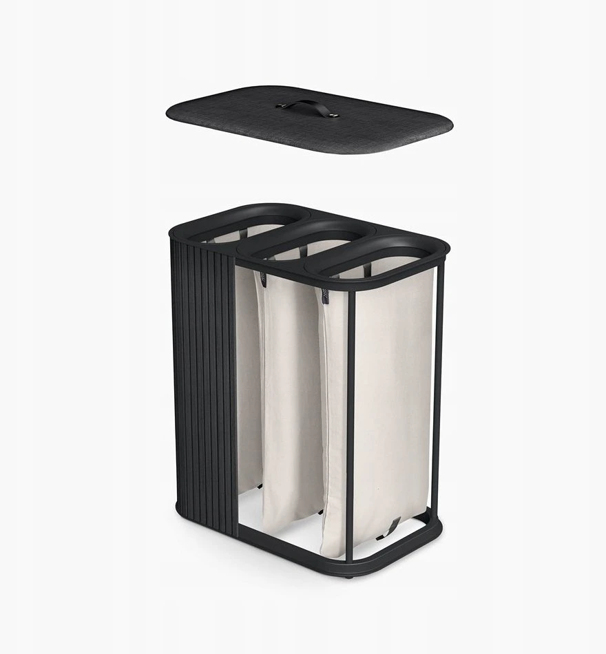 Joseph Joseph Joseph Tota Luxe 3 Komory 90 l Bambus juoda
