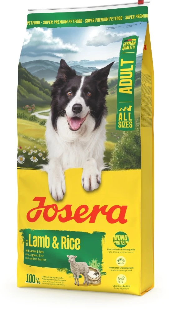 Josera Sausas maistas šunims su ėriena ir ryžiais, 12,5 kg