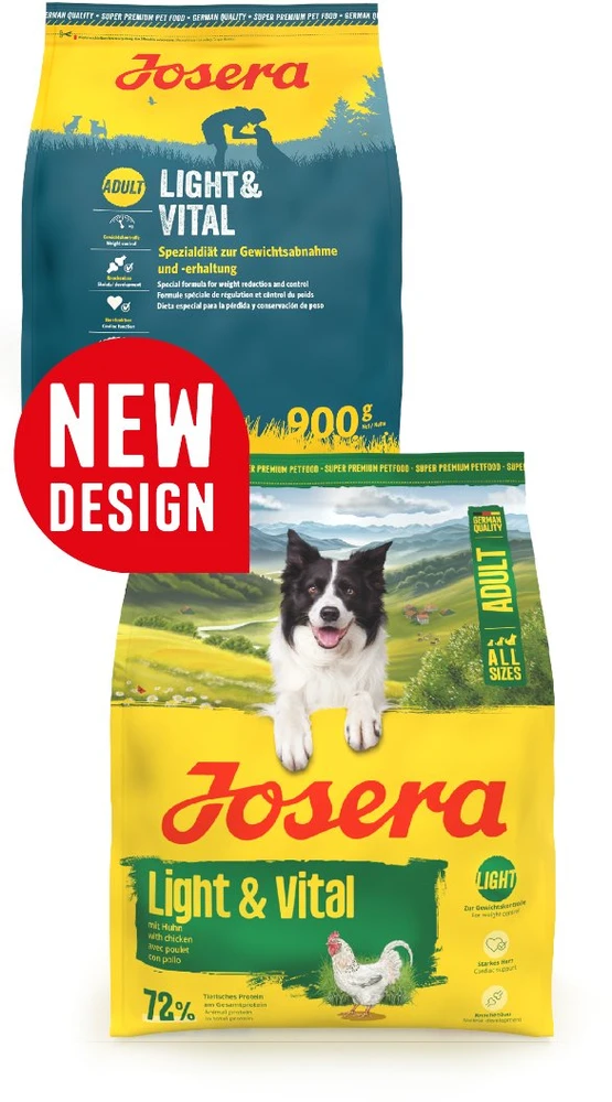Josera Light & Vital sausas pašaras šunims svorio mažinimui ir kontrolei su paukštiena, 12,5kg