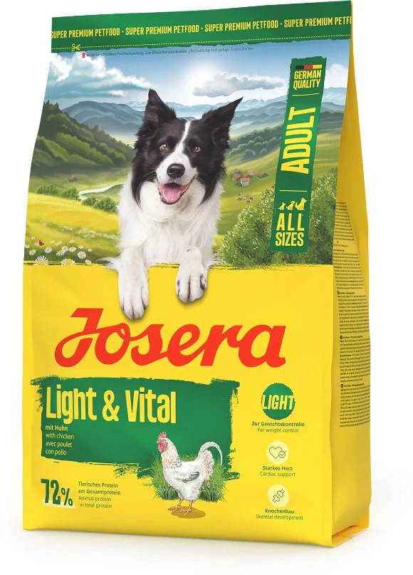 Šunų maistas - JOSERA Adult Light & Vital 3kg, Vištiena, 29% baltymų