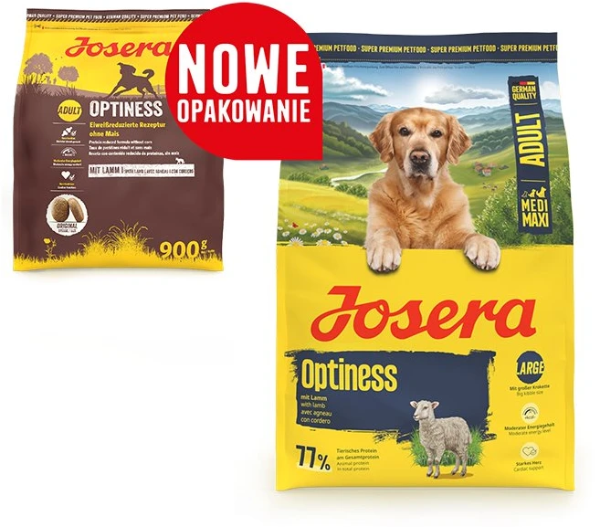 Šunų maistas - JOSERA Adult Optiness Medium and Large Breeds 22% Protein 12% Fat