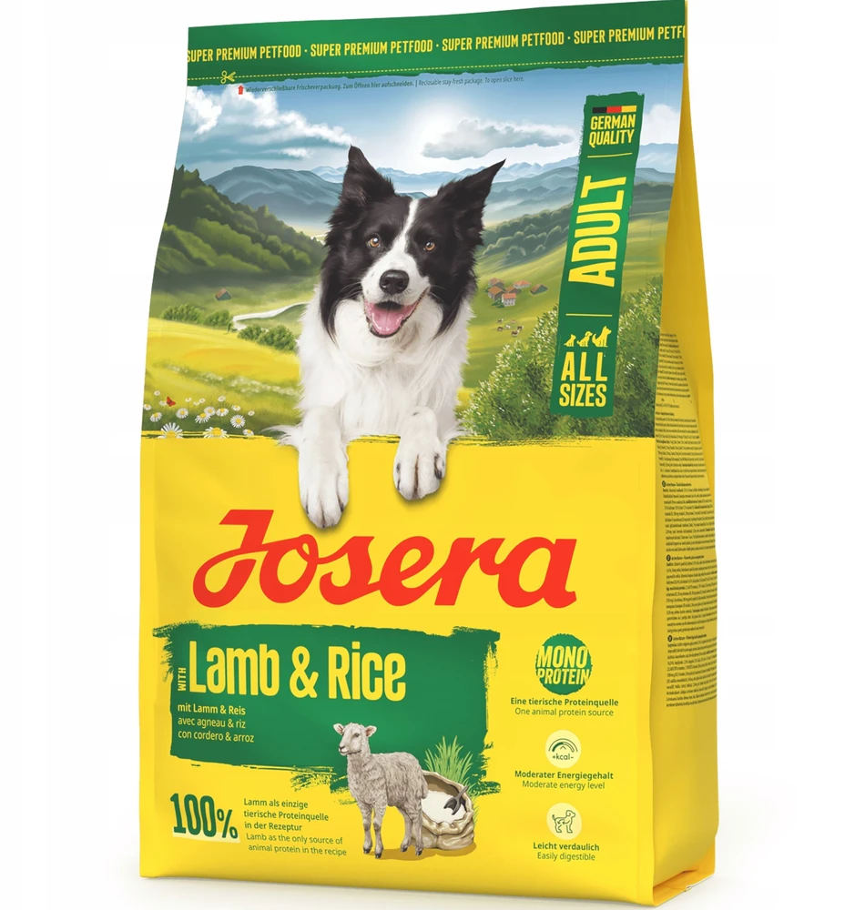 JOSERA ėriena & ryžiai – sausas Maistas šunims – 3kg