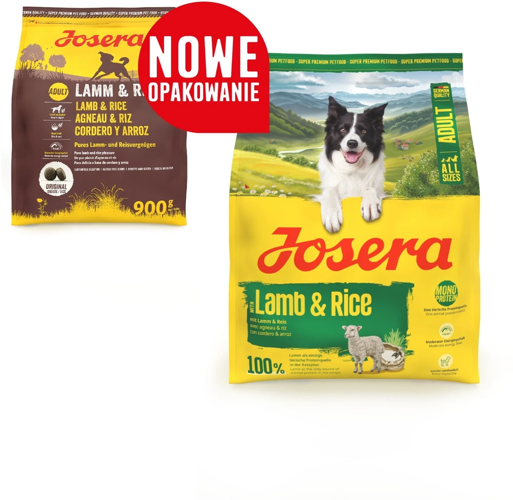 JOSERA ėriena & ryžiai – sausas Maistas šunims – 3kg