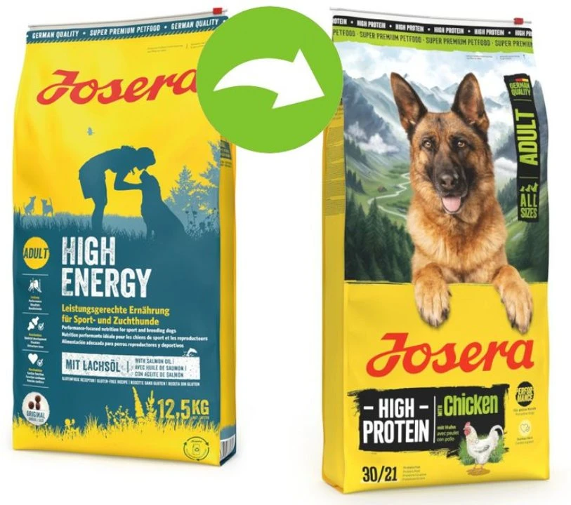 Josera High Protein vištiena sausas pašaras šunims su paukštiena, 12,5kg