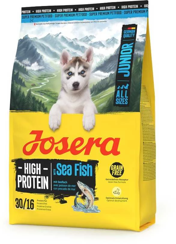 JOSERA Junior High Protein Sea žuvis – sausas Maistas šunims – 3kg