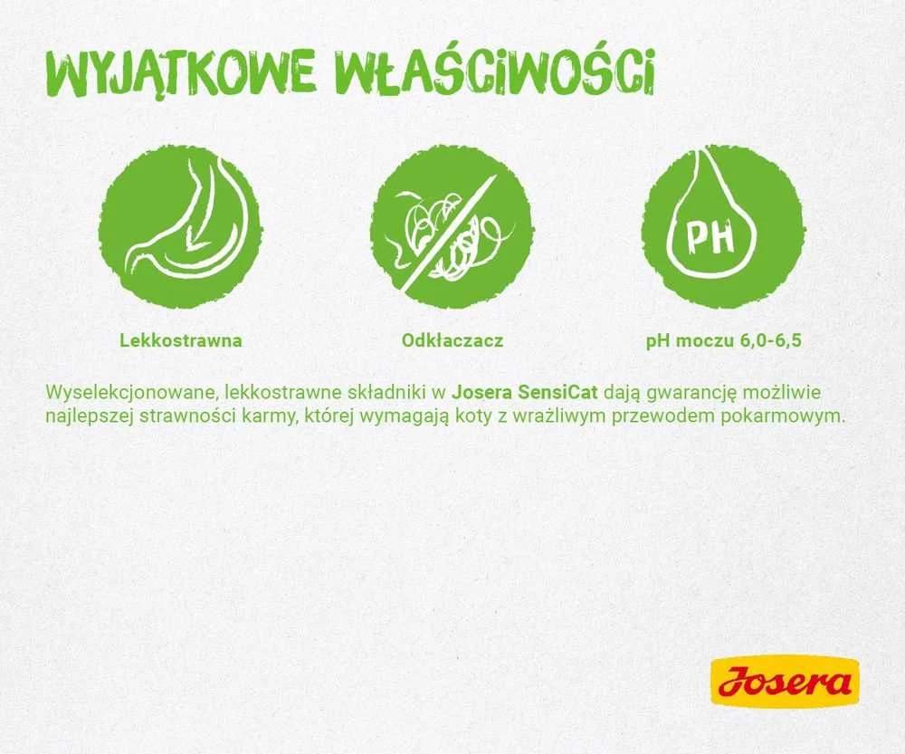Josera SensiCat sausas maistas suaugusioms turinčioms jautrų skrandį katėms 10kg