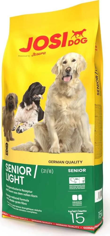 Josera JosiDog Senior Light sausas pašaras vyresnio amžiaus šunims, 15 kg