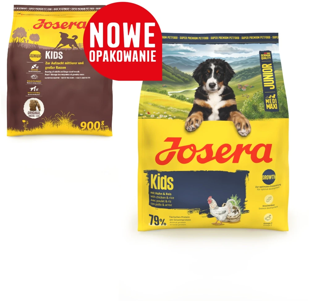 Šunų maistas - JOSERA Kids Medium/Max vištiena Sausas Šunų Maistas 3kg