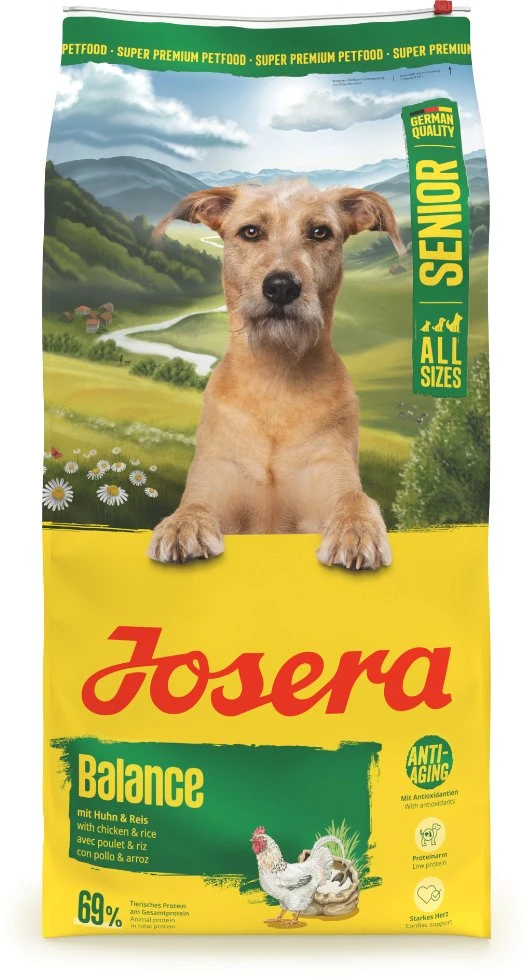 Josera Balance sausas pašaras vyresnio amžiaus šunims su paukštiena, 12,5kg