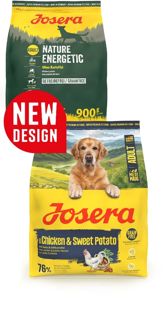 Josera Medium/Maxi vištiena and Sweet bulvės sausas pašaras šunims su paukštiena ir batatais, 12,5kg