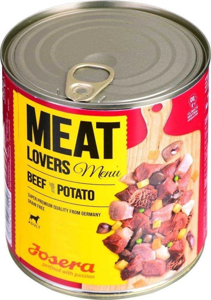 Josera Meat Lovers Menu jautiena with bulvės konservuotas pašaras šunims su jautiena ir bulvėmis, 400g