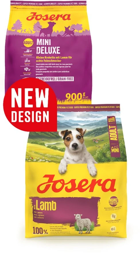 Josera Mini ėriena begrūdis sausas pašaras mažų veislių šunims su ėriena, 900 g