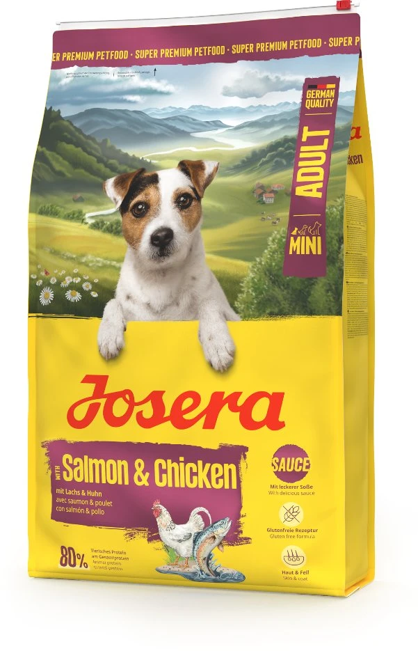 Josera Mini lašiša+vištiena sausas pašaras mažų veislių šunims su lašiša ir vištiena, 10 kg