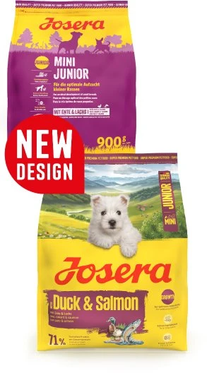 Josera MiniJunior antiena and lašiša sausas pašaras mažų veislių jauniems šunims su antiena ir lašiša, 10 kg
