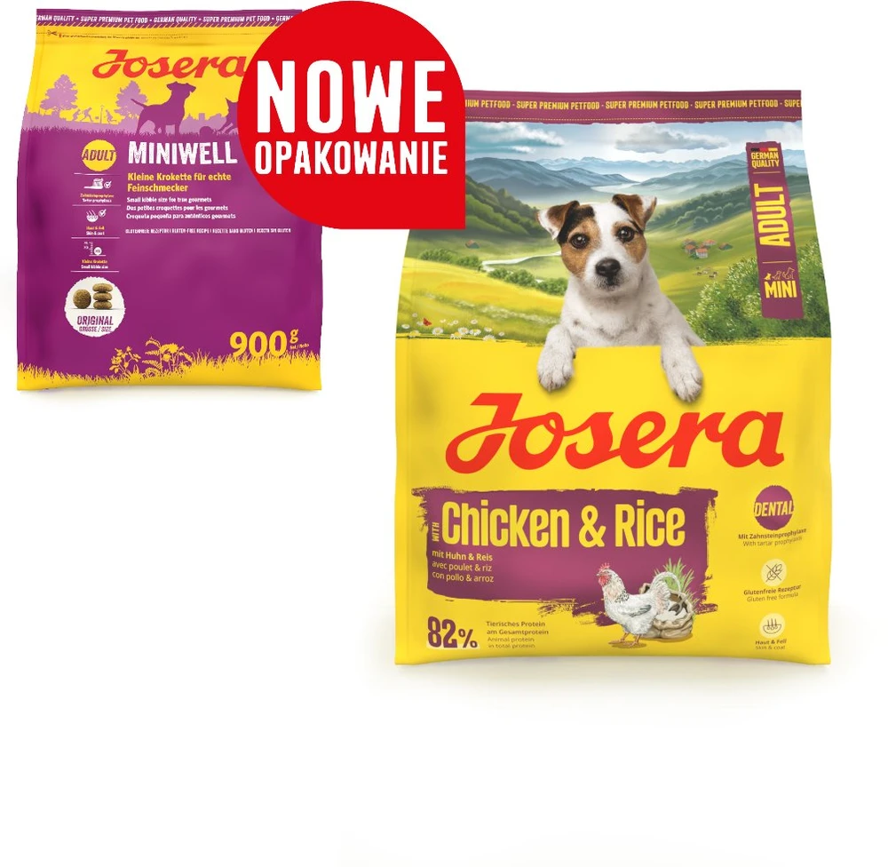 Šunų Maistas - JOSERA Suaugusių Mini Vištiena ir Ryžiai 900g