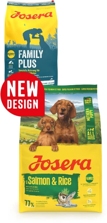 Šunų maistas - JOSERA Mother & Puppy lašiša ir ryžiai 12.5kg, be glitimo, 30% baltymų