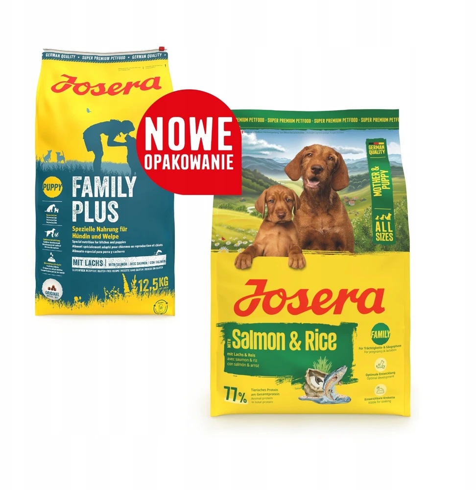 Šunų maistas - JOSERA Mother & Puppy lašiša ir ryžiai 3kg