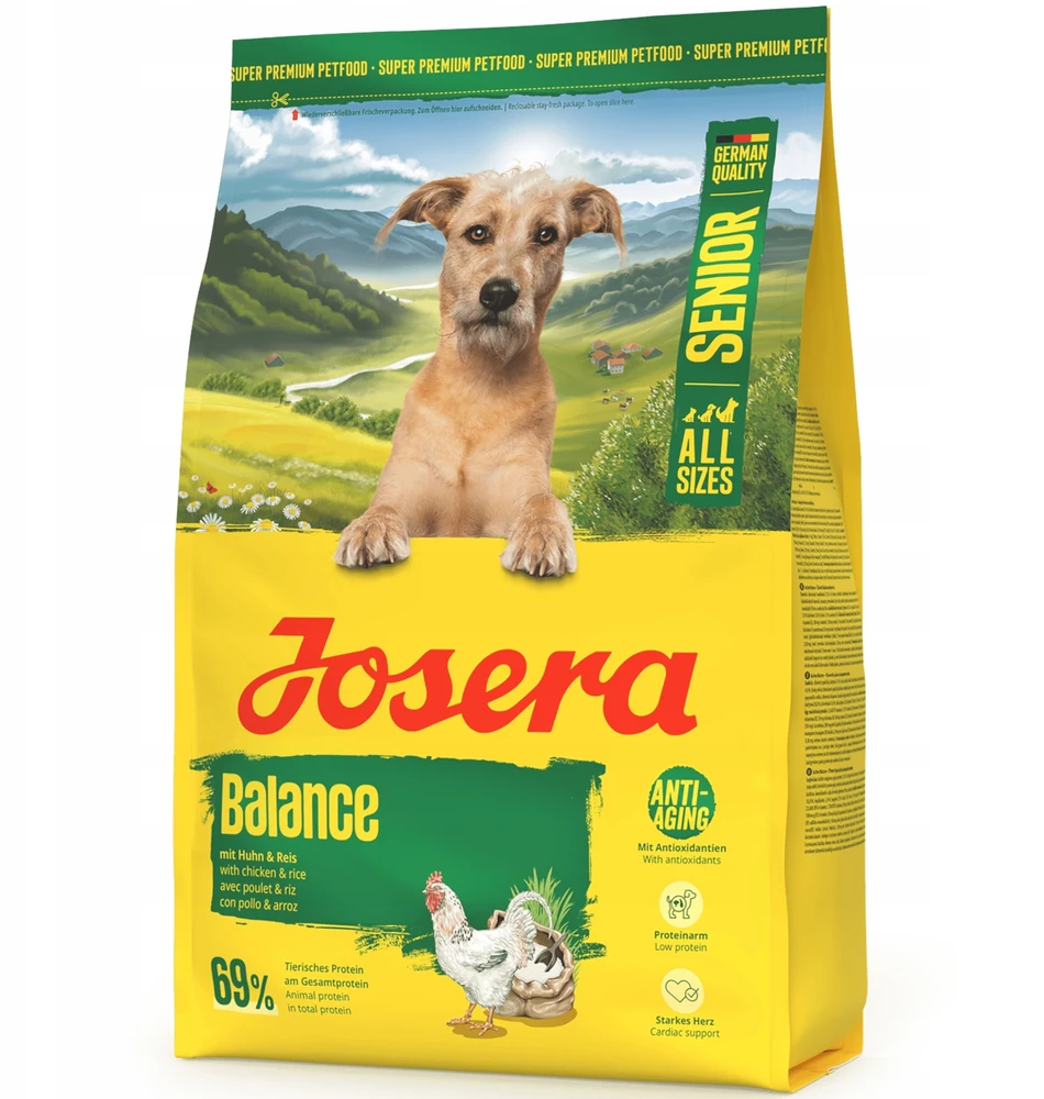 Šunų maistas - JOSERA Senior Balance sausas šunų maistas 3kg be glitimo su vištiena