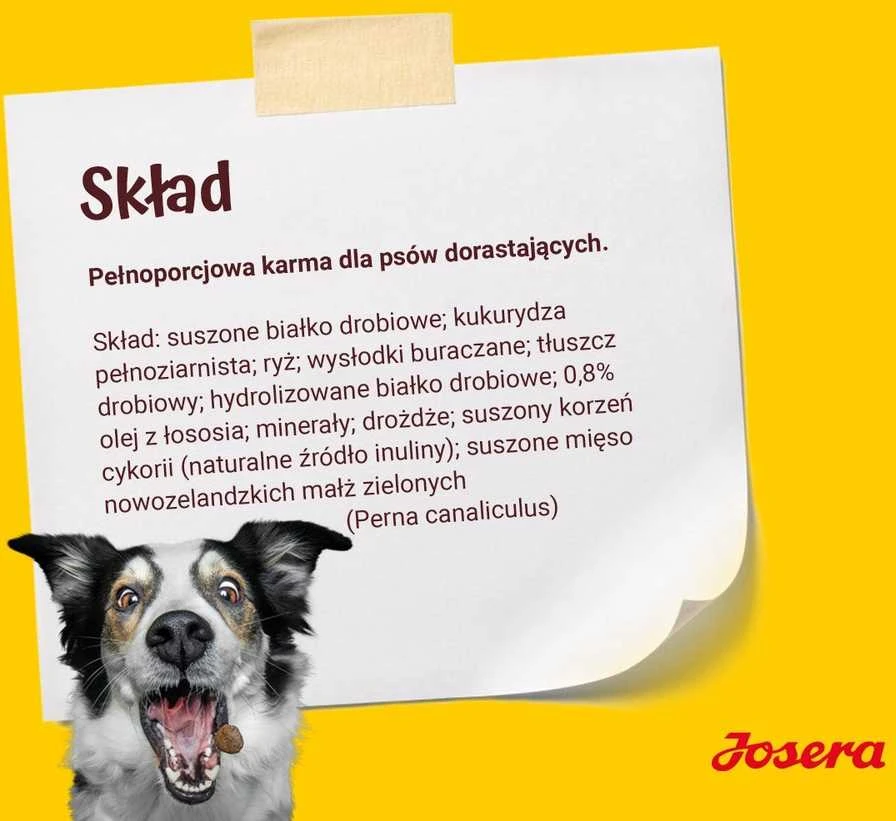 Josera Kids sausas pašaras jauniems šunims su paukštiena, 900 g