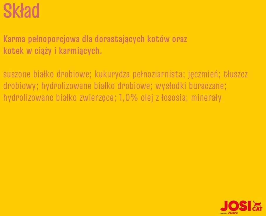 JosiCat Kitten sausas pašaras jaunoms katėms, 10 kg