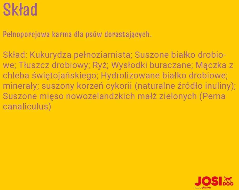 Josera JosiDog Junior Sensitive Visavertis ėdalas jautriems jauniems šunims nuo 8 savaičių amžiaus, 15 kg