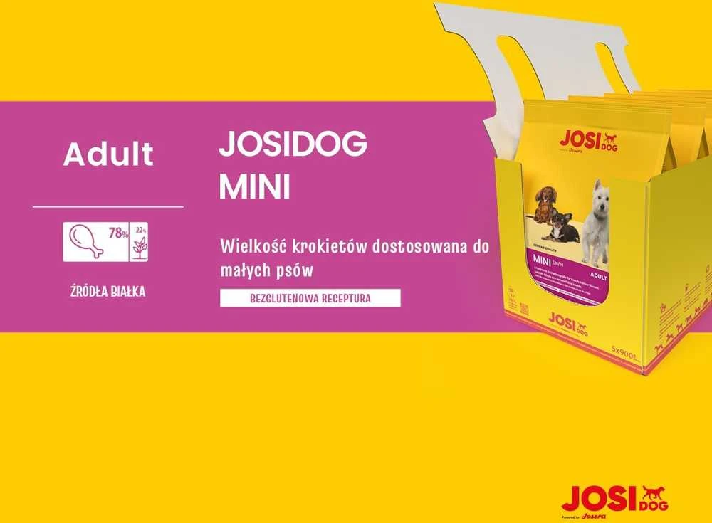JosiDog Mini Visavertis ėdalas suaugusiems mažų veislių šunims, 10 kg