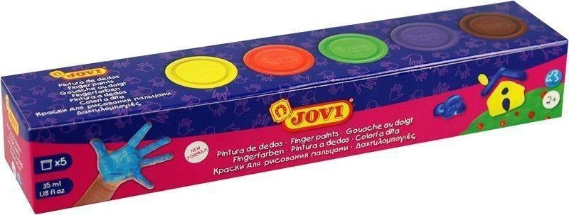 Dažai piešti pirštais JOVI, 5 spalvos, 35 ml