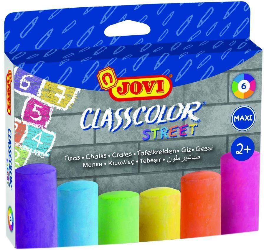 Kreidelės JOVI Classcolor Street, 6 spalvos