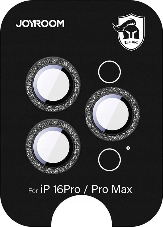 Joyroom JR-MSF0303 Apsauginis stiklas Screen Protector skirtas Apple iPhone 16 Pro/16 Pro Max Lenses – juodos spalvos
