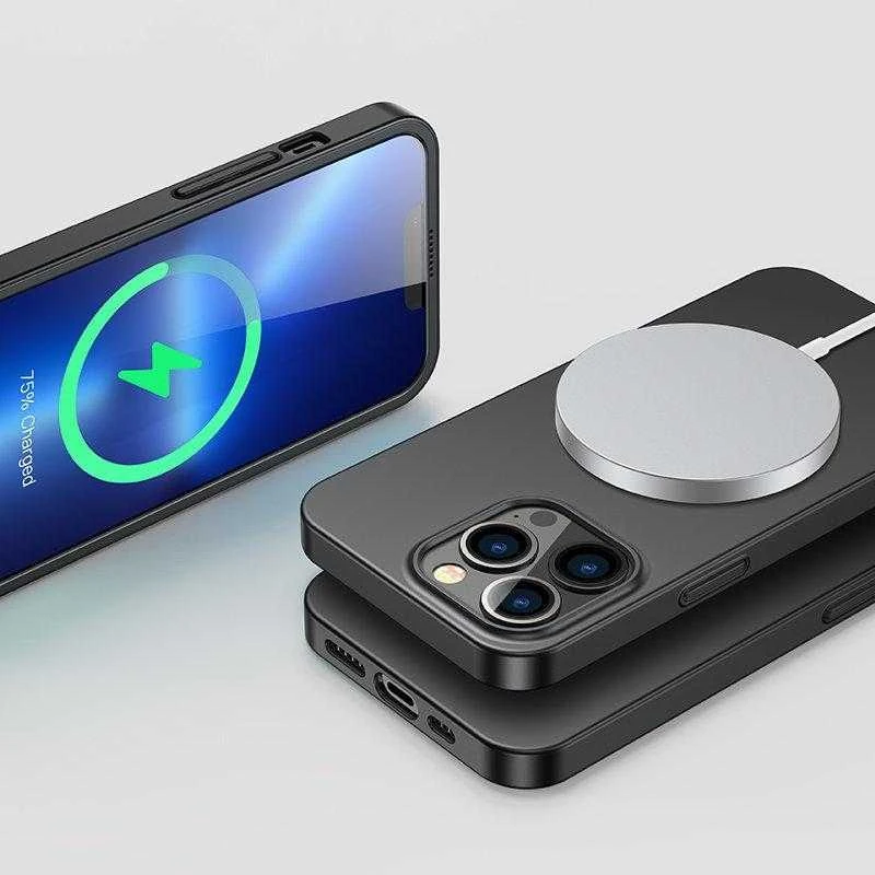 Joyroom 360 priekinis ir galinis dangtelis telefonui Apple iPhone 13 Pro + apsauginis ekrano stiklas juodos spalvos (JR-BP935 juodos spalvos)