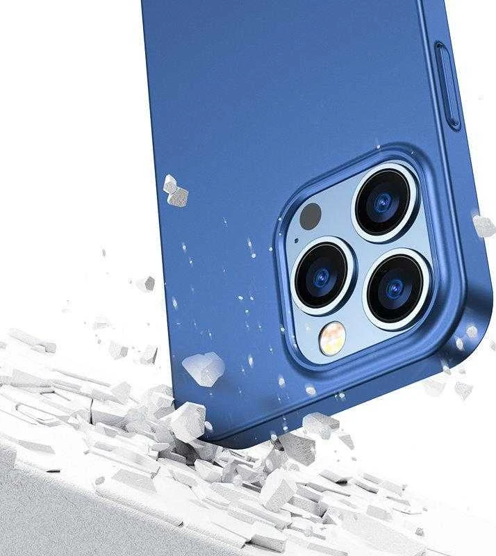Joyroom 360 priekinis ir galinis dangtelis telefonui Apple iPhone 13 Pro + apsauginis ekrano stiklas mėlynos spalvos (JR-BP935 mėlynos spalvos)