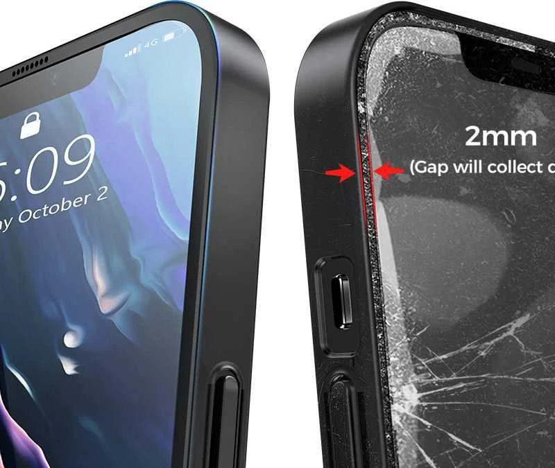 Joyroom 360 priekinis ir galinis dangtelis telefonui Apple iPhone 13 Pro Max + apsauginis ekrano stiklas pilkas (JR-BP928 tranish)