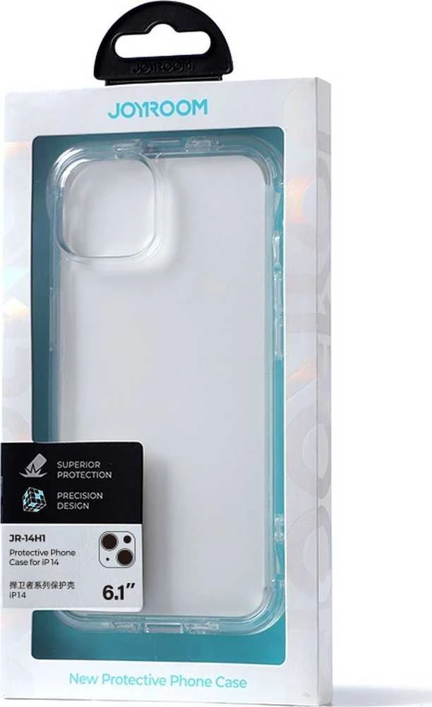 Joyroom Defender Series Apple iPhone 14 Armored su stoveliu dėklas telefonui skaidrus (JR-14H1)
