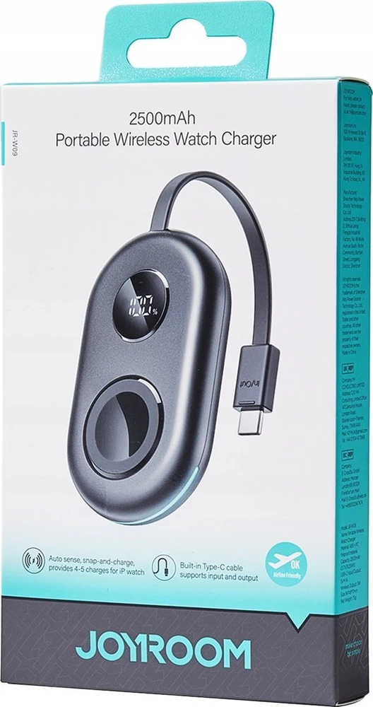 Apple Watch Joyroom JR-W09 (juodas) įkroviklis